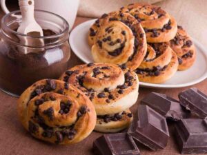 brioche con il cioccolato