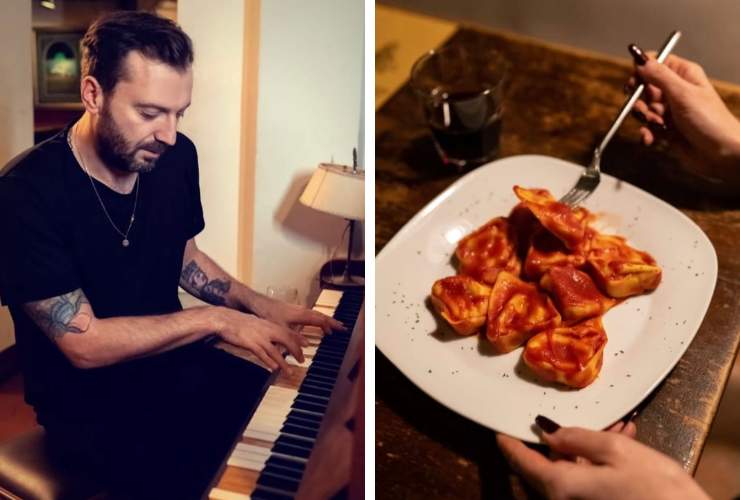 collage cremonini e piatto di tortellini al sugo