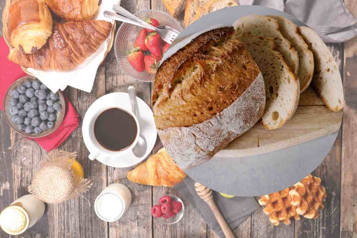 cucina e pane nel cerchio
