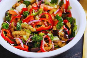 un'insalata di verdure