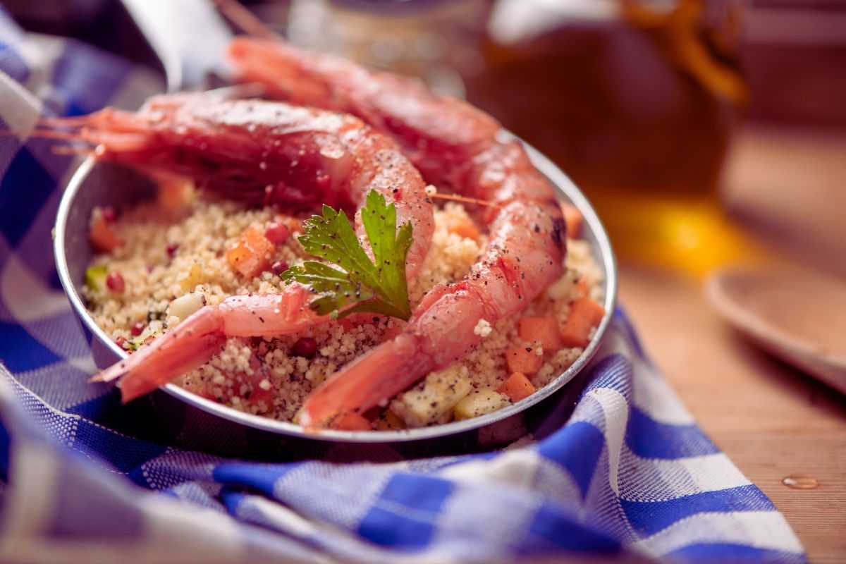 couscous e sopra scampi