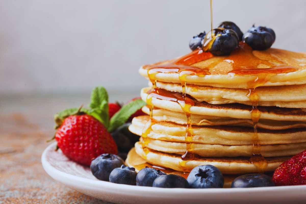 pancake con frutta