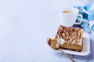 semifreddo in un vassoio